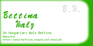 bettina walz business card